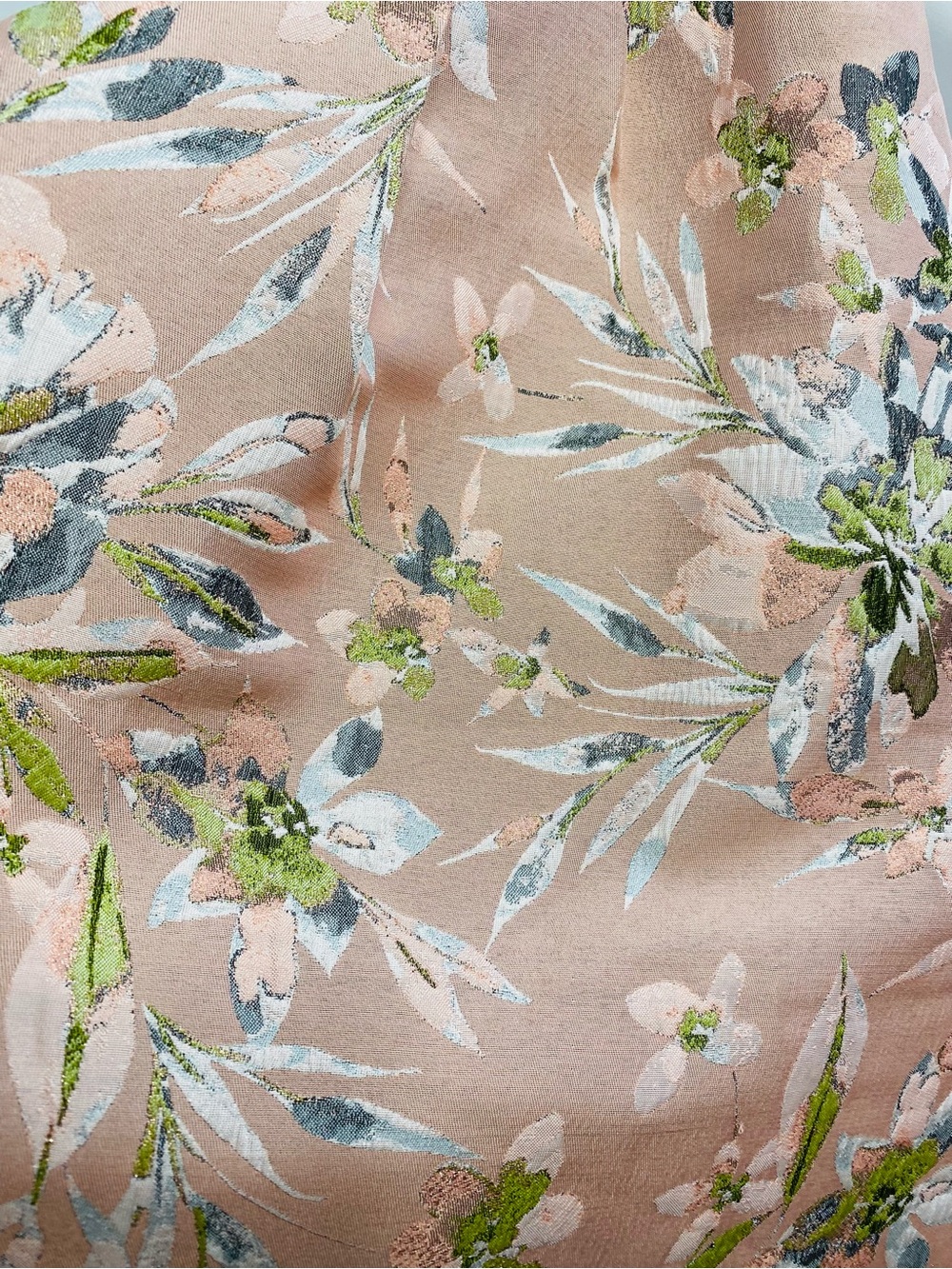 Adrianna Papell Rose-Pink Floral Midi Fit-and-Flare Dress - Picture 4 of 6